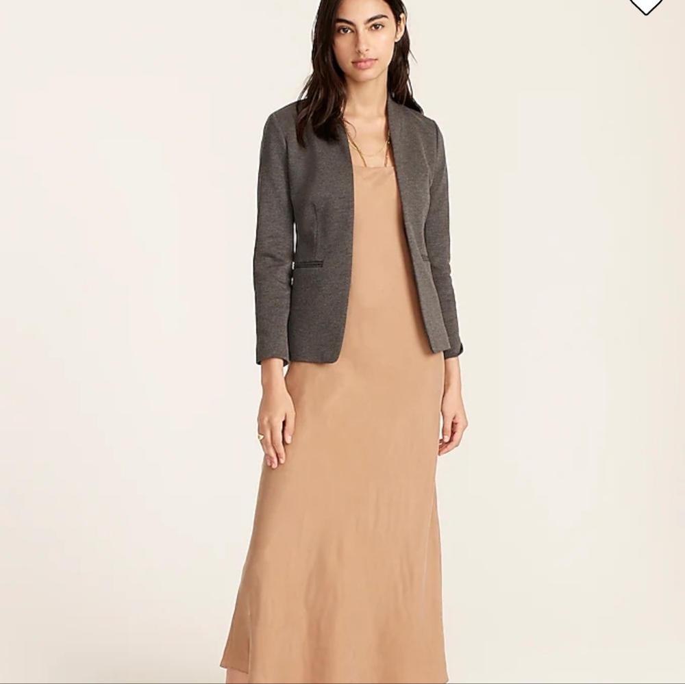 JCrew Going-out blazer in stretch twill color Hthr Dove